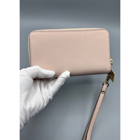 Michael Kors Jet Set Soft Pink Large Flat Multifunction Phone Case Wristlet READ - Picture 5 of 15